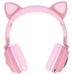 Katzenohren kabellose Bluetooth Kopfh&ouml;rer, Kitty Headset &ndash; Rosa - Rosa