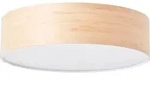 Deckenleuchte 2-flammig &Oslash; 38 cm Romm wei&szlig;/braun/natur