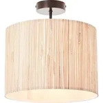 BRILLIANT Wimea Deckenleuchte 30cm schwarz/holzfarbend 99488/76 - Naturbelassen