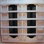 Dewello Infrarotkabine Infrarotsauna WINDSOR 90cm x 90cm inkl. Keramikstrahler,