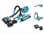 Makita DCL 184 RT Akku Staubsauger 18 V 54 mbar 0,5 l + 2x Akku 5,0 Ah +...