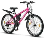 Licorne Bike Guide Premium Mountainbike Shimano,Farbe:Rosa/Wei&szlig;;Zoll:24 - Rosa