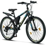 Licorne Bike Guide Premium Mountainbike Shimano,Farbe:Schwarz/Blau/Lime;Zoll:26 -