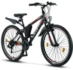 Licorne Bike Guide Premium Mountainbike Shimano,Farbe:Schwarz/Rot/Grau;Zoll:26 -
