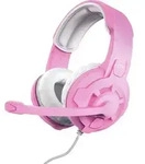 Trust GXT 411P Radius Kopfh&ouml;rer Kabelgebunden Kopfband Gaming Pink, Wei&szlig; -...