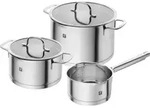ZWILLING Kochtopfset, 3-tlg | rund | Edelstahl - Silber