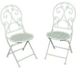Garden Pleasure Gartenst&uuml;hle Lascar wei&szlig;, 2 St. - Wei&szlig;