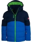 TROLLKIDS Gryllefjord warme Kinder Skijacke mit abnehmbarer Kapuze blau 140 - Blau -