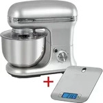 ProfiCook Knetmaschinen-Set PC-KM 1222 W silber/edelstahl inkl. K&uuml;chenwaage / 1.200