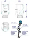 Strawa EGO L Regelantrieb M30 x 1,5 230 V f d. vollaut. hydraul. Abgleich - Schwarz