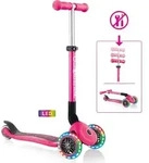 GLOBBER JUNIOR FOLDABLE LIGHTS &ndash; Tretroller, 120/80 mm, ABEC 5, 3-r&auml;drig,