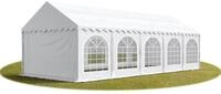 TOOLPORT Festzelt Partyzelt 4x10 m PREMIUM, hochwertige PVC Plane 750 N in wei&szlig; 100%