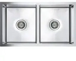 vidaXL Handgefertigte K&uuml;chensp&uuml;le Edelstahl - Silber