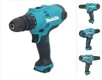 Makita DF0300, Handbohrmaschine, Ohne Schl&uuml;ssel, Schwarz, Blau, 1 cm, 1500...