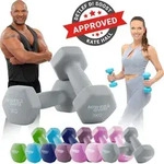 Miweba Sports Profi Neopren Hantel NKH100 | Hantelset - Kurzhanteln - Hexagon -...