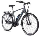 28 Zoll E-Citybike Herrenrad CHRISSON E-ROUNDER 7 Gang Shimano Nexus grau matt BOSCH