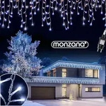 MONZANA&reg; LED-Lichterkette Regen Innen Au&szlig;en Warmwei&szlig; Kaltwei&szlig; Lichternetz