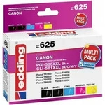 Edding EDD-625 Druckerpatronen Multipack, Text-Schwarz, Foto-Schwarz, Cyan, Magenta,