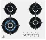 Electrolux KGG6437W, Wei&szlig;, Integriert, 60 cm, Gaskochfeld, Glas, 4 Zone(n) - Wei&szlig;