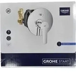 Grohe QuickFix Start - Wannenarmatur mit Unterputz-Einbauk&ouml;rper, Chrom - Silber