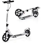 COSTWAY Kickscooter mit Klingel und St&auml;nder, Scooter Roller h&ouml;henverstellbar,