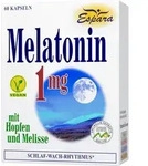 Espara Melatonin 1 mg Kapseln mit Hopfen und Melisse, 60 St. Kapseln