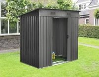 Gartenhaus mit Pultdach II 238 x 132 cm anthrazit