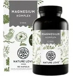 Nature Love&reg; Magnesium Komplex | 180 Kapseln | 400 mg elementares Magnesium je