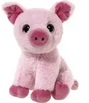 Heunec Kuscheltier Schwein - Pl&uuml;sch rosa Ferkel 14 cm Spielzeug - Rosa
