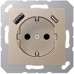 Jung SCHUKO Steckdose 16 A 250 V , mit USB-Ladeger&auml;t 1 x Typ A + 1 x Typ C,