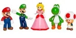 2,5 Zoll gro&szlig;e Figuren mit eingeschr&auml;nkter Artikulation, 5er-Pack Mario & Freunde -