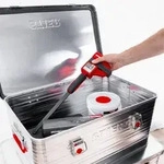 STIER Alubox, Aluminiumbox 50L, Staub- und spritzwasserresistent, mit Gummidichtung