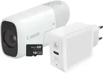 Canon PowerShot Zoom Essential Kit weiss - Wei&szlig;