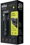 Braun Rasierer Series 3-301s inkl. Reisebeutel - Schwarz