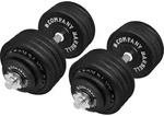 Guss Kurzhantel-Set 100Kg (2x50) Hantelscheiben Hantelset - Schwarz