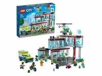 LEGO 60330 City Krankenhaus mit Krankenwagen, Rettungshubschrauber und 12