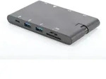 Universal Travel Docking Station (schwarz, HDMI, USB, USB-C, VGA, RJ-45, Kartenleser)