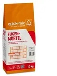 Quick-Mix Fugenm&ouml;rtel grau 10 kg FM10gr | Mauerm&ouml;rtel K&ouml;rnung 0-1 mm