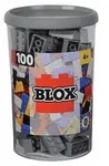 Simba 104114544 - Blox, 100 graue Bausteine f&uuml;r Kinder ab 3 Jahren, 8er...