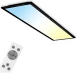 Briloner LED Deckenleuchte Piatto ultraflach CCT Panel mit Fernbedienung, CCT, 24W,