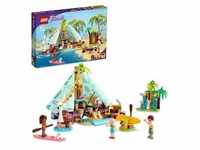 LEGO 41700 Friends Glamping am Strand, Abenteuer-Camping-Set, Spielzeug für Mädchen