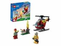 LEGO 60318 City Feuerwehrhubschrauber mit Feuerwehrmann und Startbaustein