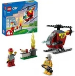 LEGO 60318 City Feuerwehrhubschrauber mit Feuerwehrmann und Startbaustein - Bunt