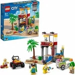 LEGO 60328 City Rettungsschwimmer-Station, mit Gel&auml;ndewagen, Strand und...