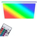 LED Panel Dimmbar Fernbedienung RGB Ultraflach 15W wei&szlig; Kunststoff Briloner - Wei&szlig;