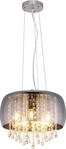 Globo Lighting H&auml;ngeleuchte Metall verchromt, Glas, Glaskristalle klar, Kabel PVC