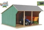 Kids Globe Traktorschuppen/Holzscheune klein 1:32