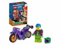 LEGO 60296 City Stuntz Wheelie-Stuntbike Set mit Schwungradantrieb, Motorrad und