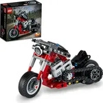 LEGO 42132 Technic Chopper Abenteuer-Bike, 2-in-1 Bausatz, Motorrad-Spielzeug,