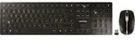 CHERRY DW 9100 SLIM, Kabellos, RF Wireless + Bluetooth, Schwarz, Maus enthalten -